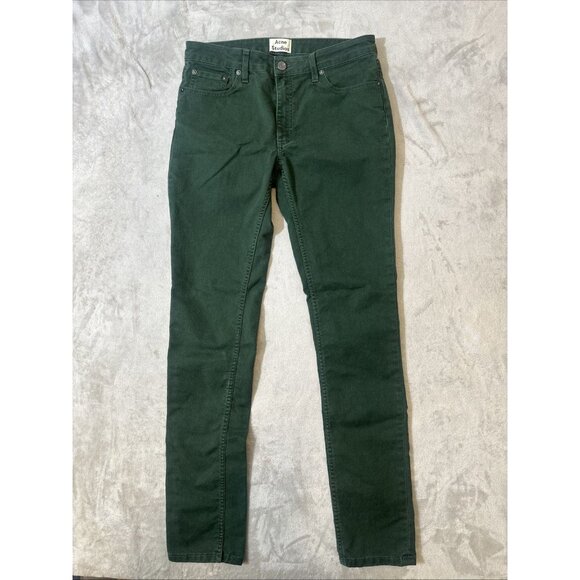 Acne Studios Flex Ups Forest Jeans Men’s 30x32 Green Slim Fit Stretch Denim - Picture 1 of 8